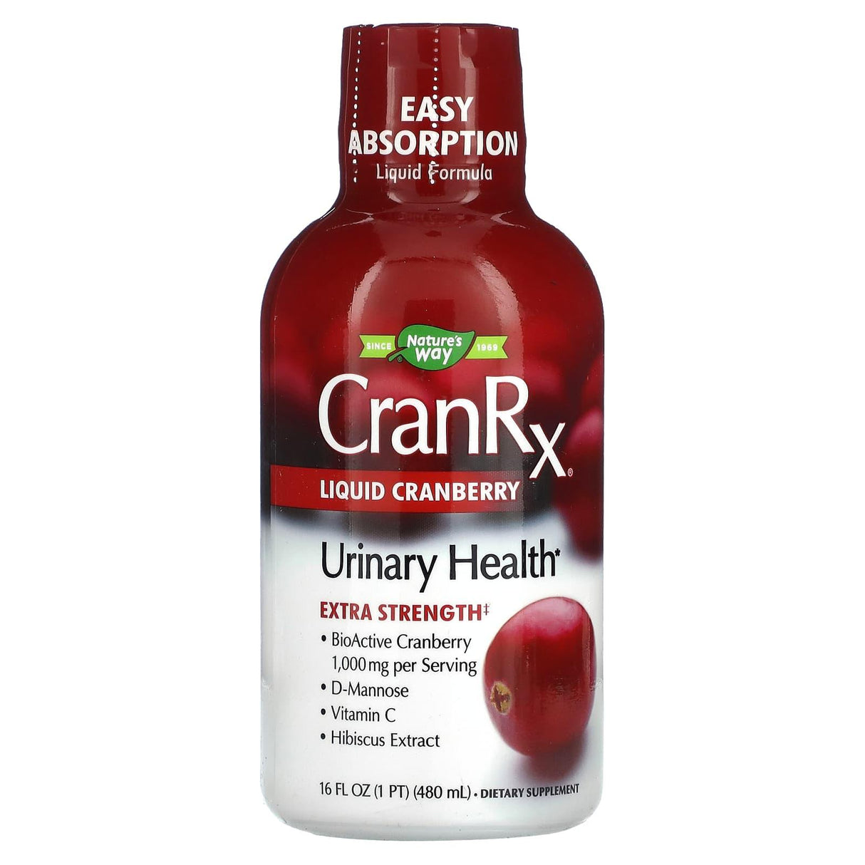 Nature's Way, CranRx, Liquid Cranberry, 16 fl oz (480 ml) - Supply Center USA