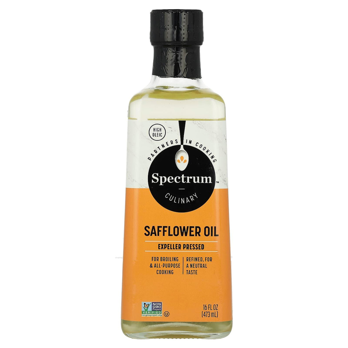 Spectrum Culinary, Safflower Oil, Expeller Pressed, 16 fl oz (473 ml) - Supply Center USA