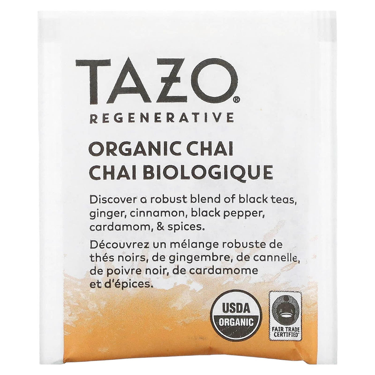 Tazo Teas, Regenerative, Organic Chai, Black Tea, 16 Tea Bags, 1.5 oz (43 g) - Supply Center USA