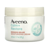 Aveeno, Calm + Restore, Redness Relief Moisturizing Cream, Sensitive Skin, Fragrance Free, 1.7 oz (48 g) - Supply Center USA