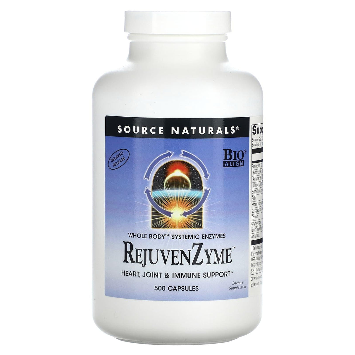 Source Naturals, RejuvenZyme, 500 Capsules - Supply Center USA