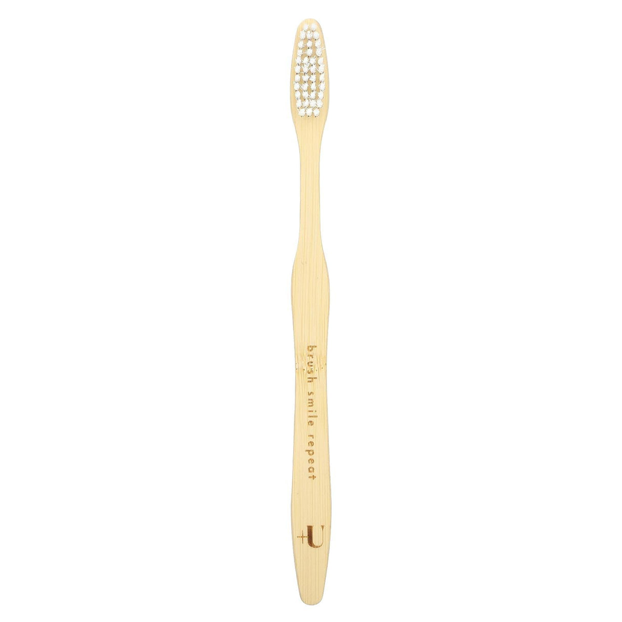 Plus Ultra, Bamboo Toothbrush, Brush Smile Repeat, Soft, Adult, 1 Toothbrush - Supply Center USA