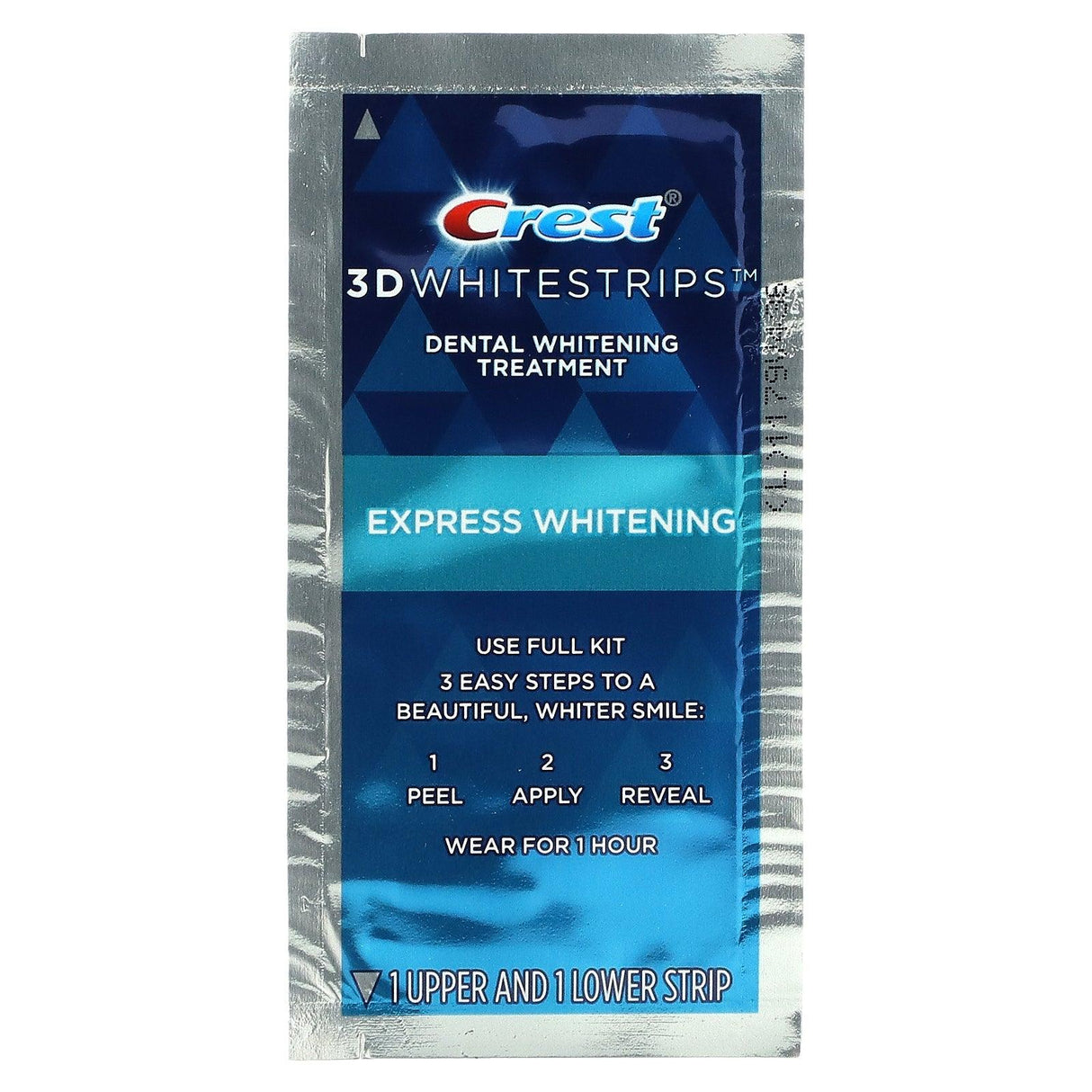 Crest, 3D Whitestrips, Dental Whitening Kit, 1 Hour Express, 20 Strips - Supply Center USA