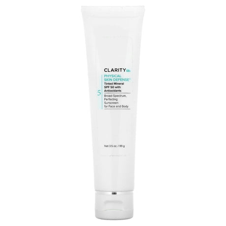 ClarityRx, Physical Skin Defense, Tinted Mineral SPF 50 with Antioxidants, 3.5 oz (99 g) - Supply Center USA