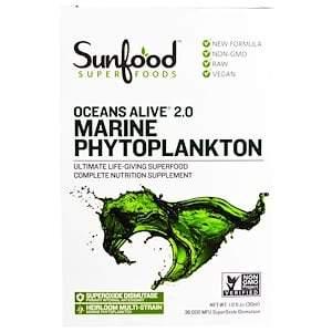 Sunfood, Ocean's Alive 2.0 Marine Phytoplankton, 1 fl oz (30 ml) - HealthCentralUSA