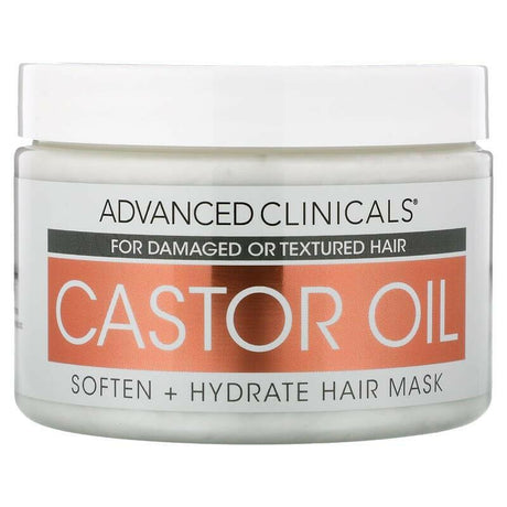 Advanced Clinicals, Dry Hair Rescue, Castor Oil, 12 oz (340 g) - Supply Center USA