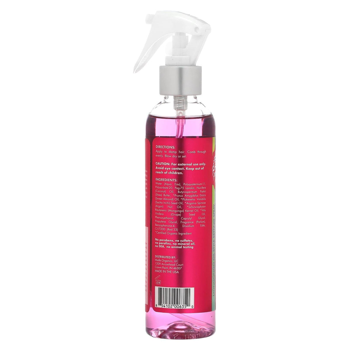 Mielle, Style Setting Spray, Mongongo Oil, 8 fl oz (240 ml) - Supply Center USA