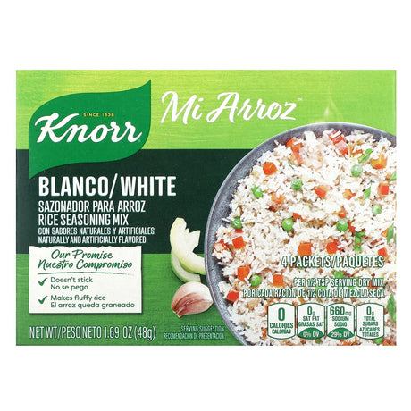 Knorr, Mi Arroz, Rice Seasoning Mix, White, 4 packets, 1.69 oz (48 g) - Supply Center USA