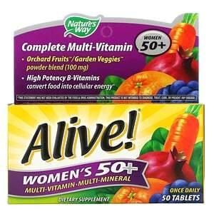 Nature's Way, Alive! Women's 50+ Complete Multi-Vitamin, 50 Tablets - Supply Center USA