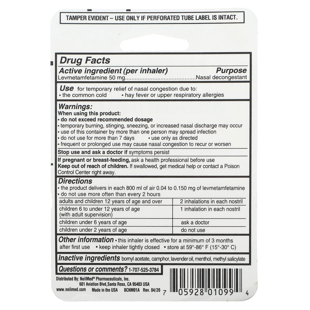 NeilMed, SinuInhaler, Nasal Decongestant, 0.007 oz (198 mg) - Supply Center USA