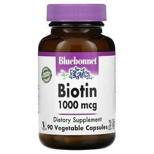 Bluebonnet Nutrition, Biotin, 1,000 mcg, 90 Vegetable Capsules - Supply Center USA