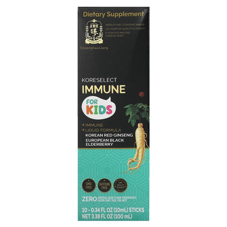 CheongKwanJang, Koreselect Immune for Kids, 10 sticks , 0.34 fl oz (10 ml) Each - Supply Center USA