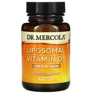 Dr. Mercola, Liposomal Vitamin D3, 1,000 IU, 30 Capsules - Supply Center USA