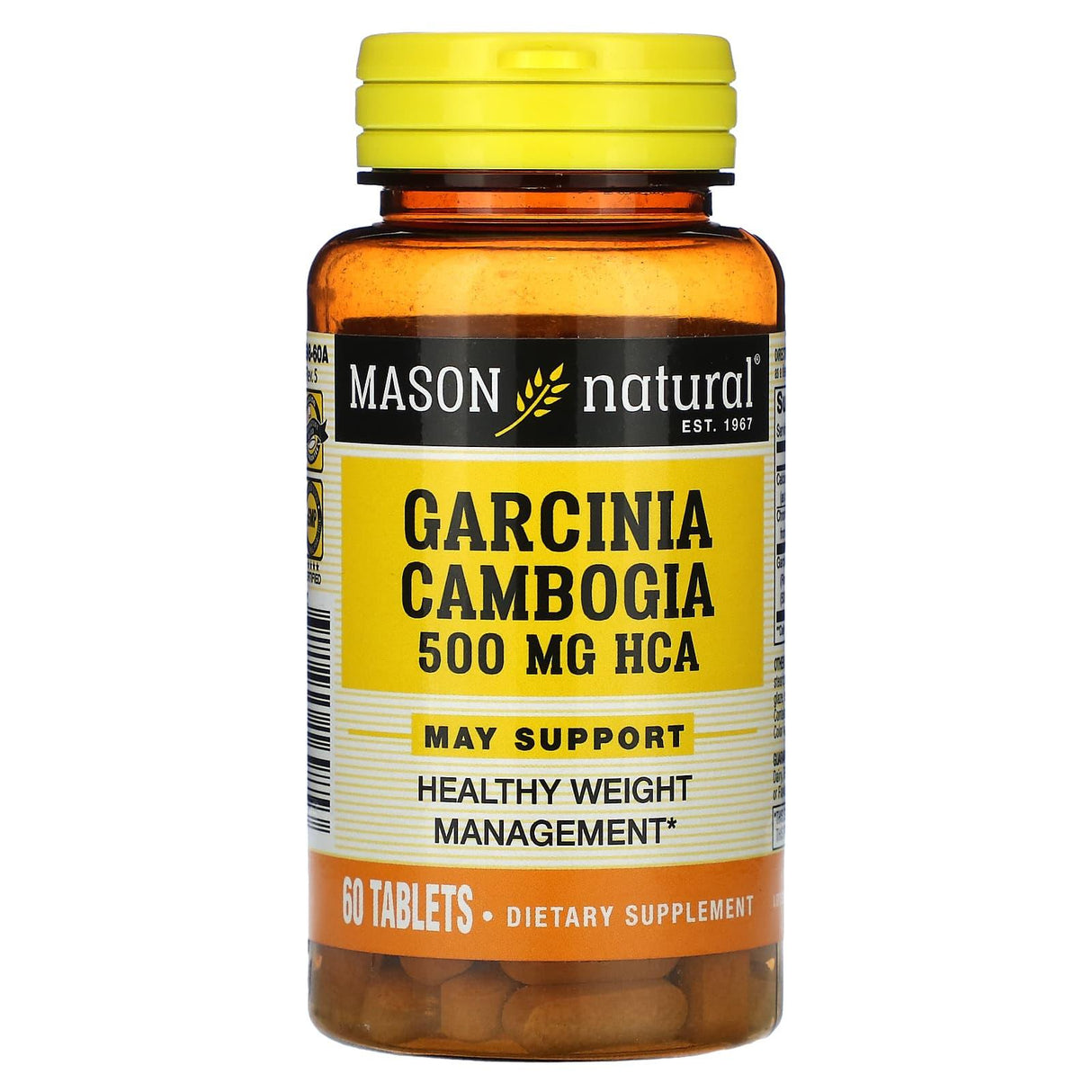 Mason Natural, Garcinia Cambogia, 500 mg, 60 Tablets - Supply Center USA