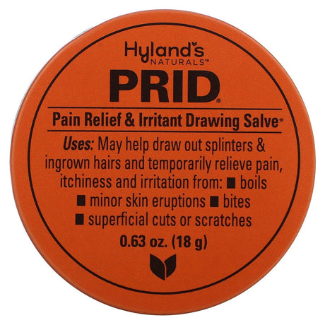 Hyland's Naturals, Prid, Pain Relief & Irritant Drawing Salve, 0.63 oz (18 g) - Supply Center USA