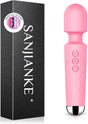 Vibrator Wand,Adult Sex Toy Wand, G Spot Dildo, Clit Vibrator, Sex Vibrators,Clitoris Stimulation,With 8 Speeds & 20 Patterns, Quiet,Fully Waterproof,Vibrating Wand for Her Pleasure (Rose Red)