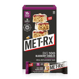 Met-Rx Big 100 Protein Bar, Meal Replacement Bar, 32G Protein, Super Cookie Crunch, 9 Bars (Pack of 1)