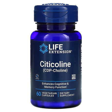 Life Extension, Citicoline (CDP-Choline), 60 Vegetarian Capsules - Supply Center USA