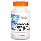 Doctor's Best, Betaine HCL, Pepsin and Gentian Bitters, 360 Capsules - Supply Center USA