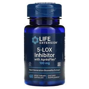 Life Extension, 5-LOX Inhibitor with ApresFlex, 100 mg, 60 Vegetarian Capsules - Supply Center USA