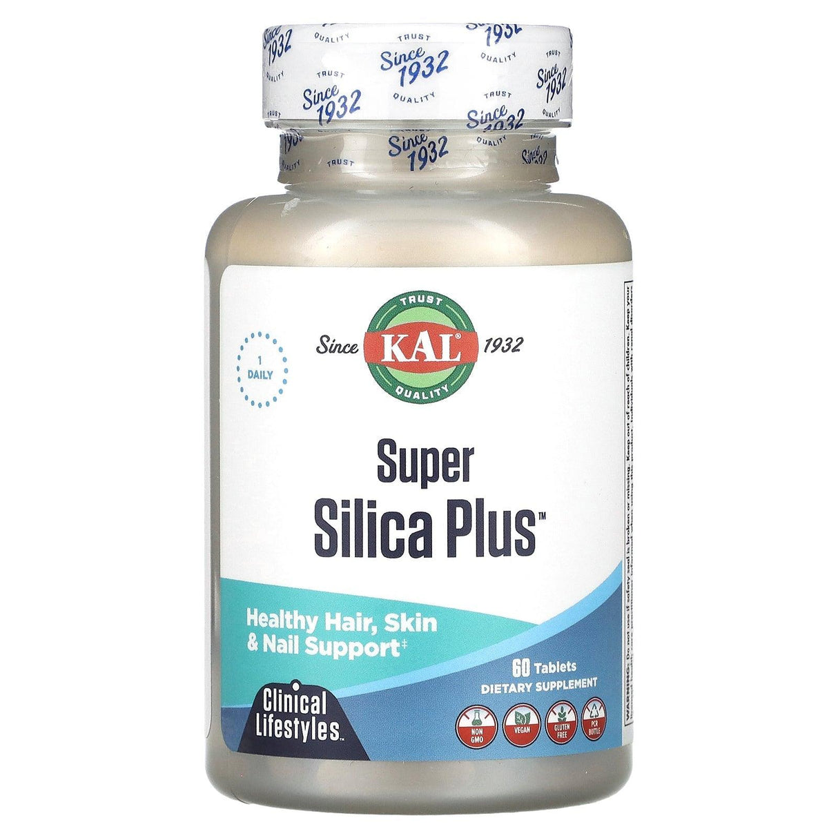 KAL, Super Silica Plus, 60 Tablets - Supply Center USA