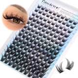 Pawotence Lash Clusters Wispy Cluster Eyelash Extensions 144Pcs Individual Lashes 10-18Mm Lash Extension DIY False Eyelashes Soft Comfortable Eyelash Clusters with Thin Band