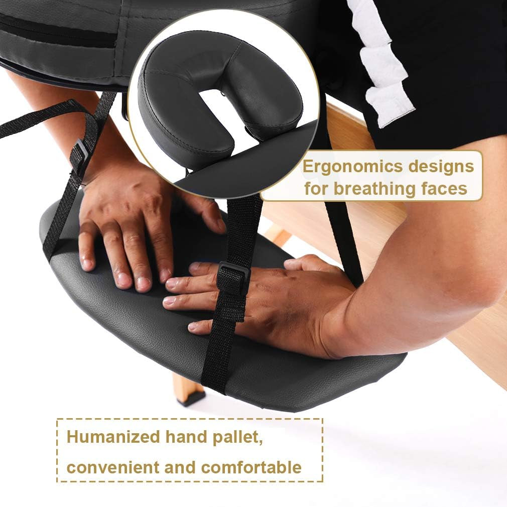 Bestmassage Massage Table Portable Massage Bed Lash Bed 28 in Wide Spa Bed Hight Adjustable 2 Fold Spa Bed Facial Cradle Salon Bed with Non-Woven Bag for Spa Footmassage Facial Carespa Tattoo