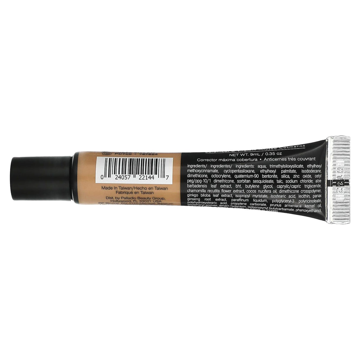 Palladio, Full-Coverage Concealer, Cafe Au Lait PCT06, 0.35 oz (9 ml) - Supply Center USA