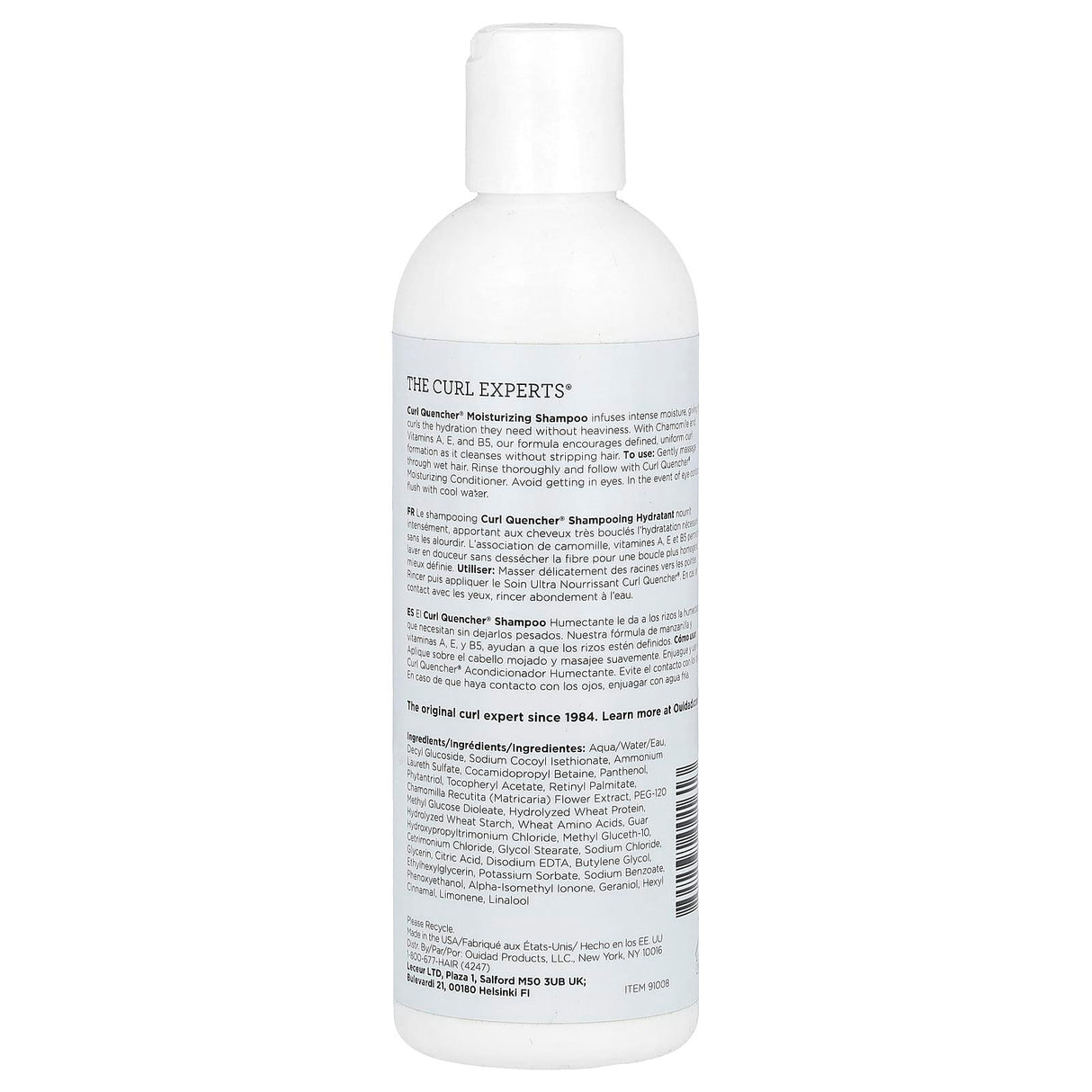 Ouidad, Curl Quencher®, Moisturizing Shampoo, Tight Curls, 8.5 fl oz (250 ml) - Supply Center USA