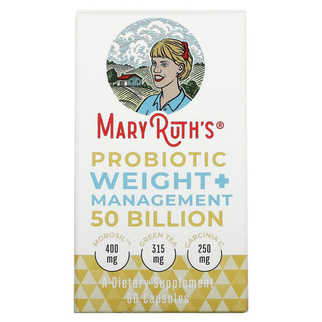 MaryRuth Organics, Probiotic Weight+ Management, 50 Billion, 60 Capsules - Supply Center USA