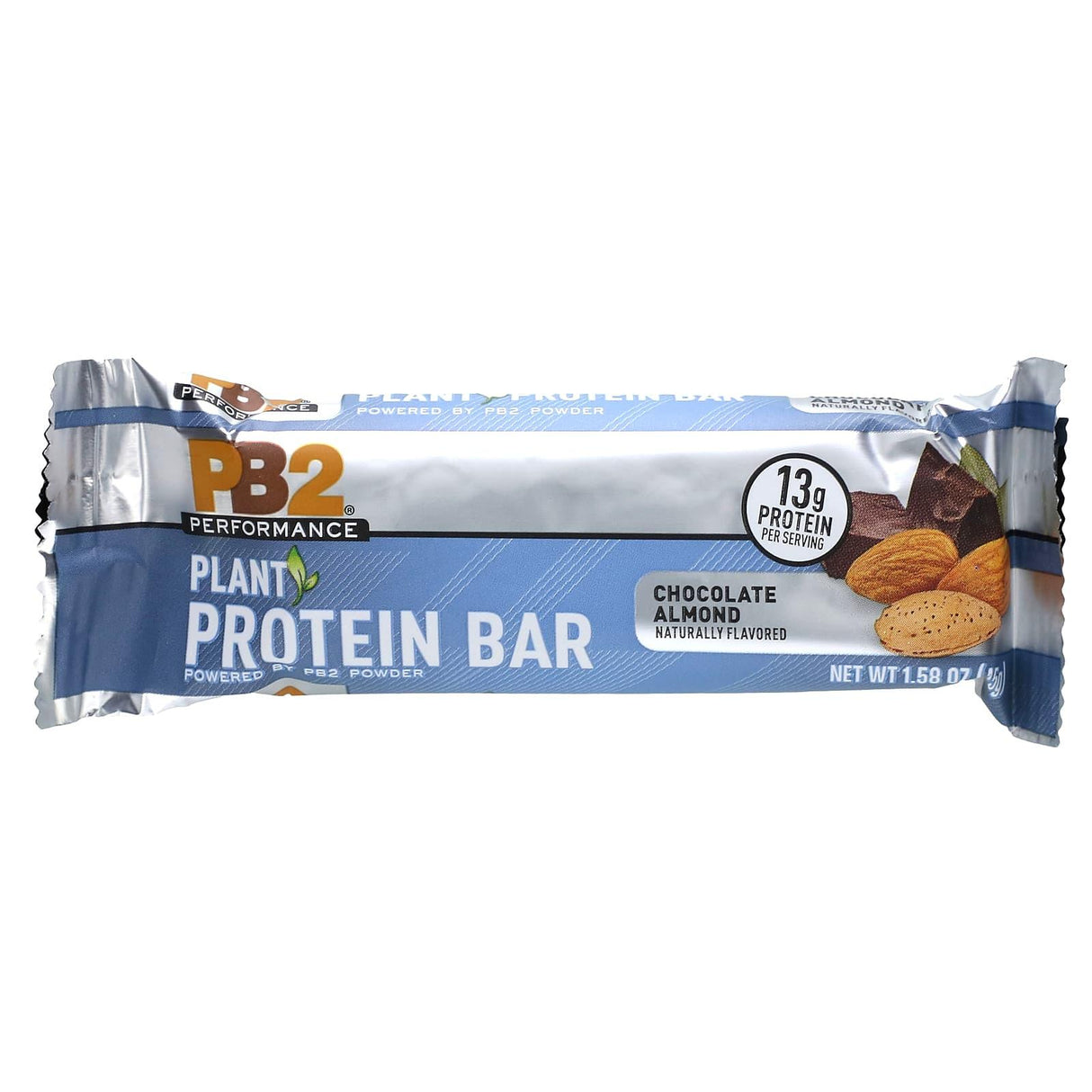 PB2 Foods, PB2 Performance, Plant Protein Bars, Chocolate Almond, 5 Bars, 1.58 oz (45 g) Each - Supply Center USA