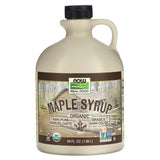 NOW Foods, Real Food, Organic Maple Syrup, Grade A, Dark Color, 32 fl oz (946 ml) - Supply Center USA