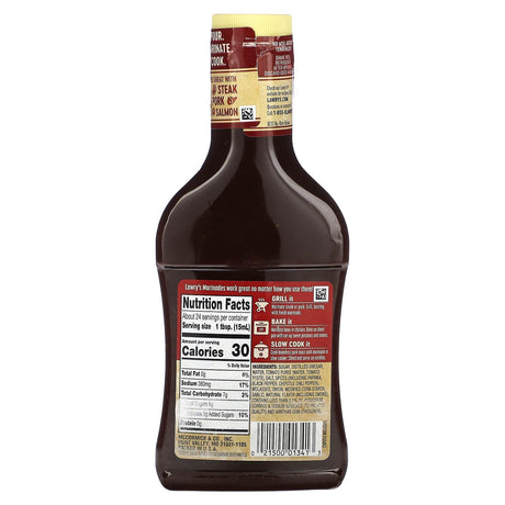 Lawry's, Marinade, Chipotle Molasses With Chipotle Pepper, Paprika & Black Pepper, 12 fl oz (354 ml) - Supply Center USA