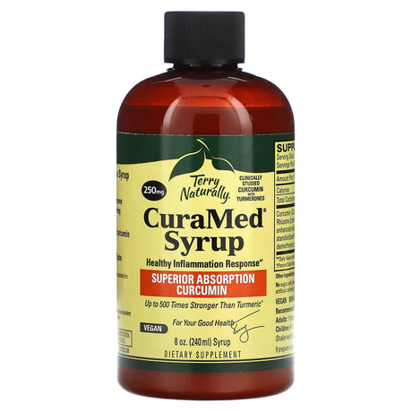 Terry Naturally, CuraMed Syrup, Superior Absorption Curcumin, 250 mg, 8 oz (240 ml) - Supply Center USA