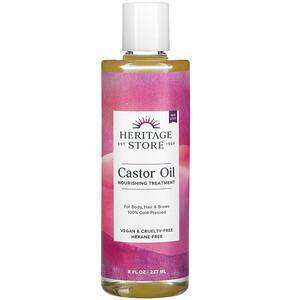 Heritage Store, Castor Oil, 8 fl oz (240 ml) - Supply Center USA