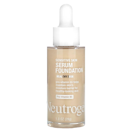 Neutrogena, Sensitive Skin Serum Foundation, Light 01, 1 oz (28 g) - Supply Center USA