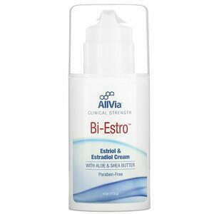 AllVia, Clinical Strength Bi-Estro, Estriol & Estradiol Cream, 4 oz (113 g) - HealthCentralUSA