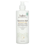 Babo Botanicals, Sensitive Baby, Shampoo & Wash, Fragrance Free, 16 fl oz (473 ml) - Supply Center USA