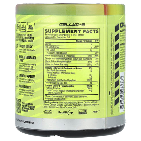 Cellucor, C4 Original, Pre-Workout, Watermelon, 9.4 oz (267 g) - Supply Center USA