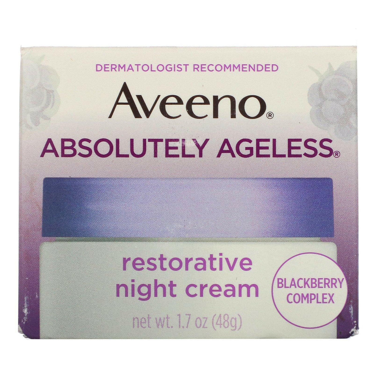 Aveeno, Absolutely Ageless, Restorative Night Cream, 1.7 oz (48 g) - Supply Center USA