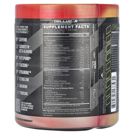 Cellucor, C4 Ultimate, Pre-Workout, Hawaiian Punch® Fruit Juicy Red®, 14.3 oz (406 g) - Supply Center USA