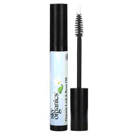 Sky Organics, Organic Lash & Brow Oil, Castor & Moringa Oil Blend, 0.40 fl oz (12 ml) - Supply Center USA