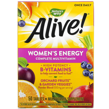 Nature's Way, Alive! Women's Energy Complete Multivitamin, 50 Tablets - Supply Center USA