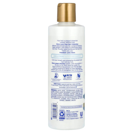 Dove, Love Your Lasting Length, Sulfate-Free Shampoo, 13.5 fl oz (400 ml) - Supply Center USA