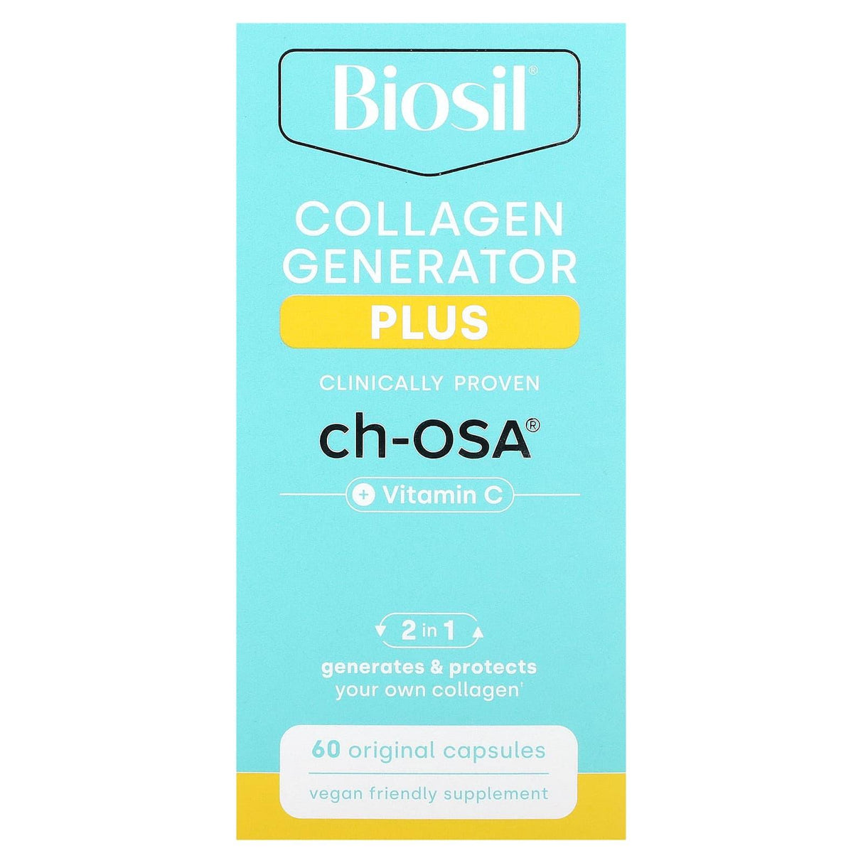 BioSil, Collagen Generator Plus, 60 Original Capsules - Supply Center USA