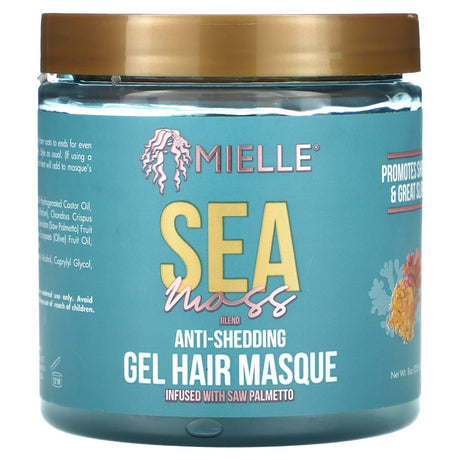 Mielle, Anti-Shedding Gel Hair Masque, Sea Moss Blend, 8 oz (235 ml) - Supply Center USA