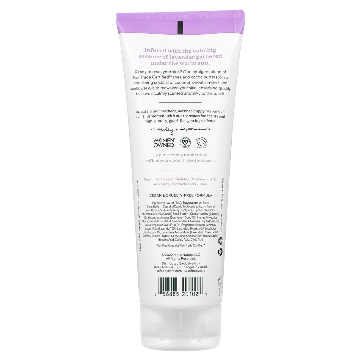 SoF, Moisturizing Hand & Body Cream, Lavender Fields, 8 fl oz (237 ml) - Supply Center USA