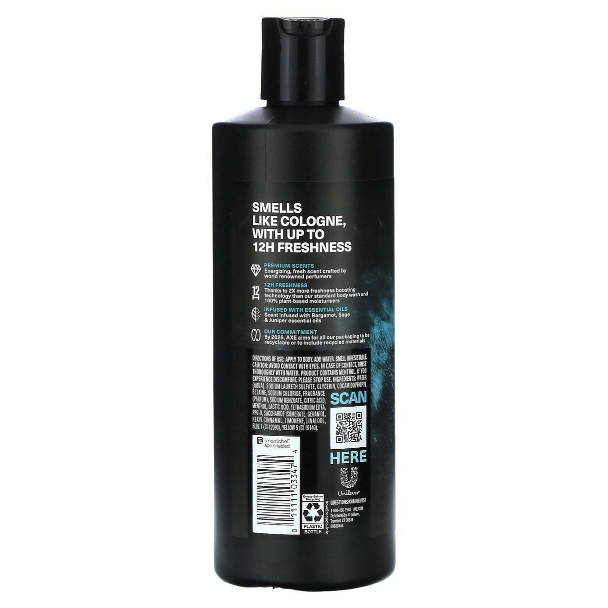 Axe, Aqua Bergamot Body Wash, Sage + Juniper, 18 fl oz (532 ml) - Supply Center USA