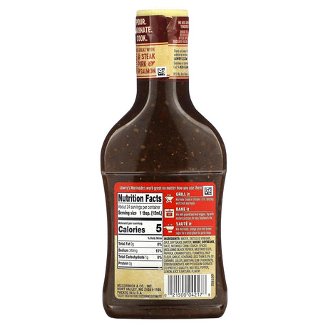 Lawry's, Marinade, Steak & Chop , 12 fl oz (354 ml) - Supply Center USA