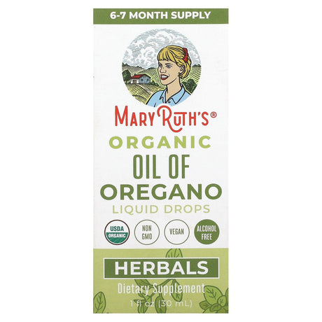 MaryRuth's, Organic Oil of Oregano Liquid Drops, 1 fl oz (30 ml) - Supply Center USA